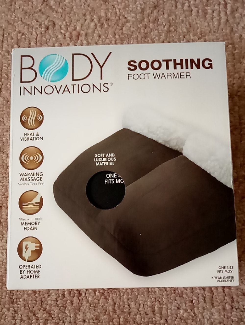 New Soothing Foot Warmer - Black